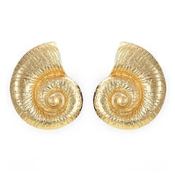Zara Golden Silver Seashell Earrings - Picture 6 of 16